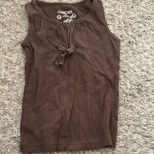 Cherokee Brown Sleeveless Top for kids